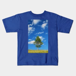 Tree with Cumulus Fractus Kids T-Shirt